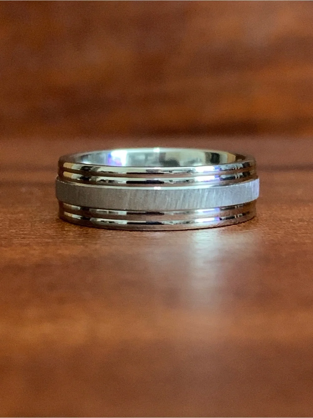 New stainless steel etched ring